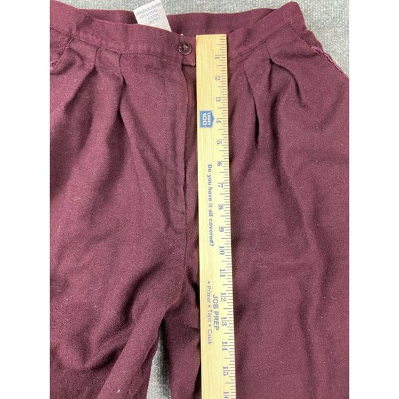 Vintage Rena Rowan for Saville Wool Dress Pants w/ Lining Women's 8 Maroon - Picture 4 of 8